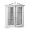 Design Toscano Amesbury Manor Hardwood Wall Curio Cabinet: Lily White Finish BN17221